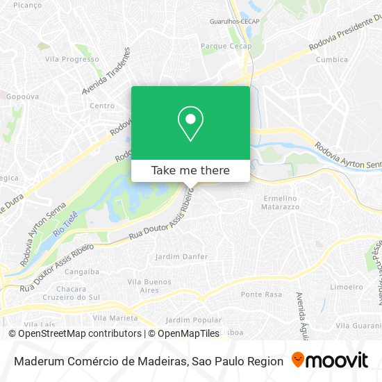 Mapa Maderum Comércio de Madeiras