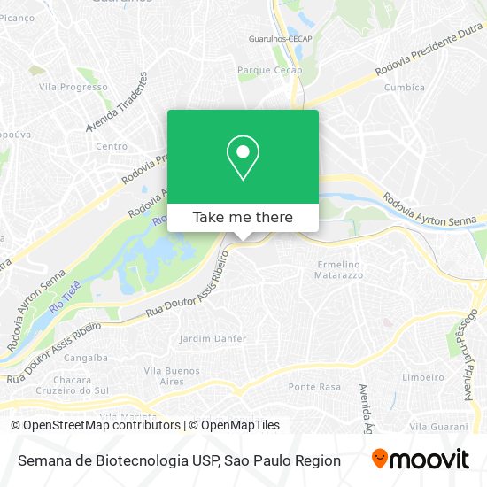 Mapa Semana de Biotecnologia USP