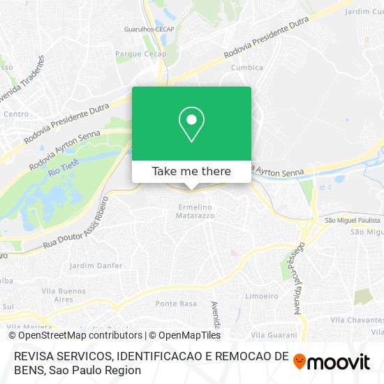 REVISA SERVICOS, IDENTIFICACAO E REMOCAO DE BENS map