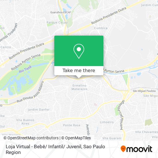 Loja Virtual - Bebê/ Infantil/ Juvenil map