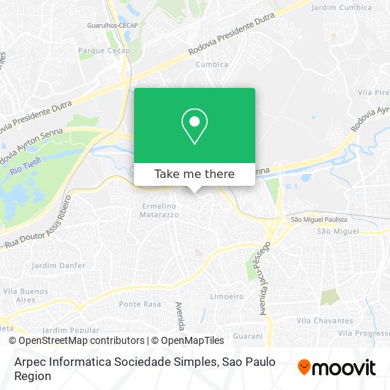 Arpec Informatica Sociedade Simples map