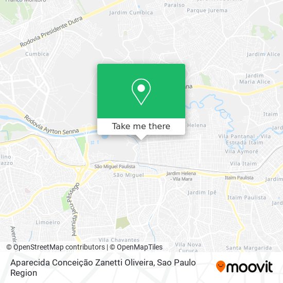 Aparecida Conceição Zanetti Oliveira map
