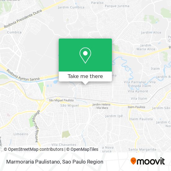 Marmoraria Paulistano map