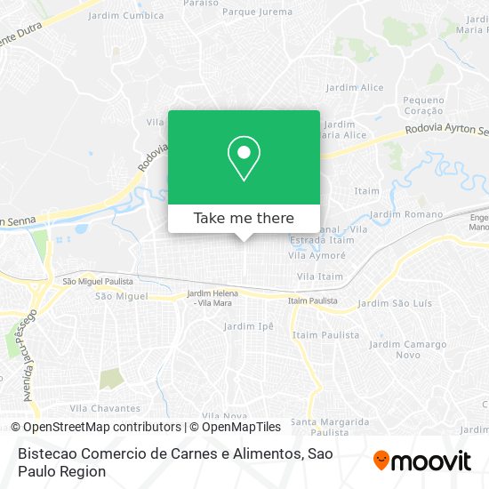 Bistecao Comercio de Carnes e Alimentos map