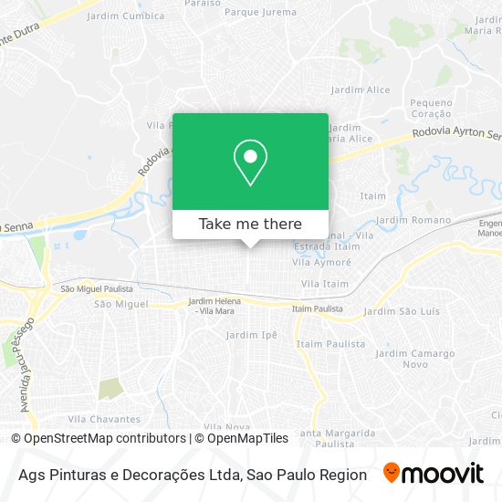 Ags Pinturas e Decorações Ltda map