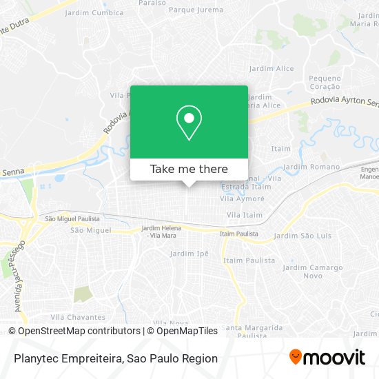 Mapa Planytec Empreiteira