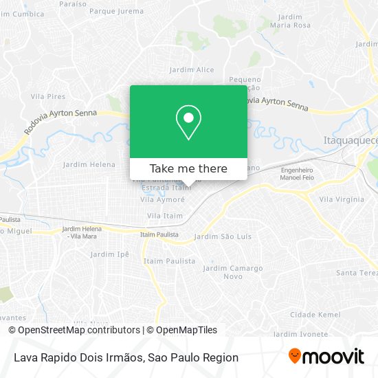 Lava Rapido Dois Irmãos map