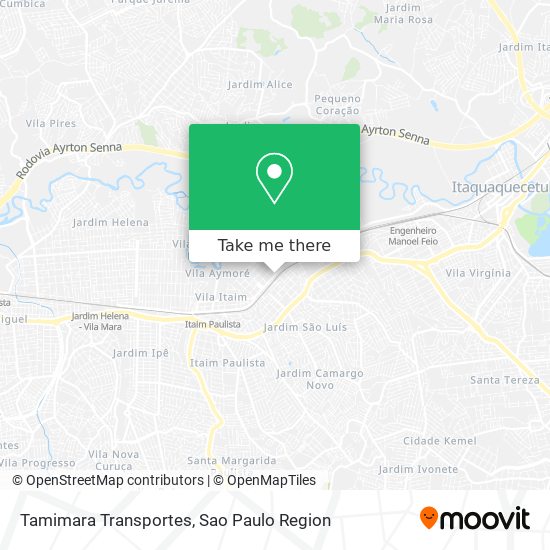 Mapa Tamimara Transportes