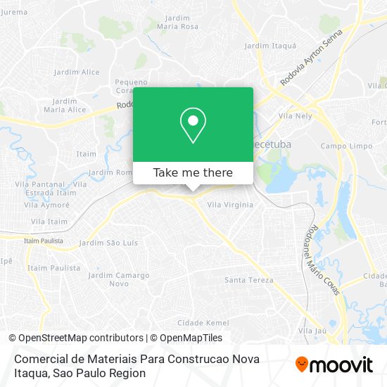 Comercial de Materiais Para Construcao Nova Itaqua map
