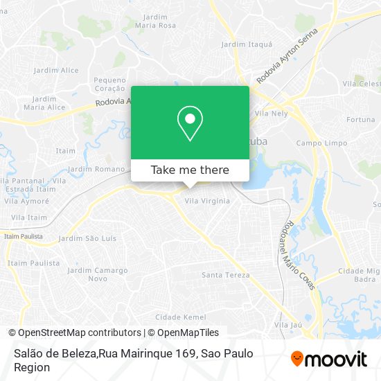 Salão de Beleza,Rua Mairinque 169 map