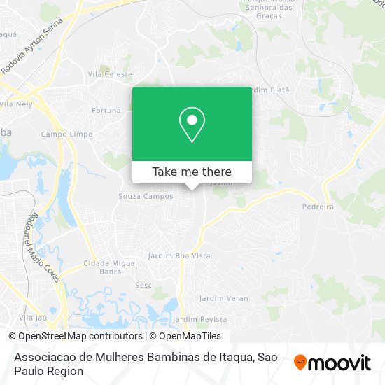 Mapa Associacao de Mulheres Bambinas de Itaqua