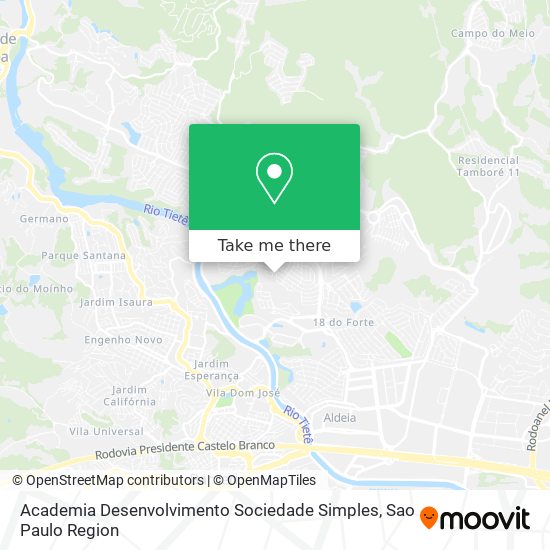 Academia Desenvolvimento Sociedade Simples map