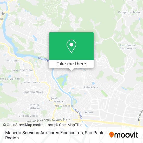 Mapa Macedo Servicos Auxiliares Financeiros