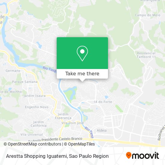 Mapa Arestta Shopping Iguatemi