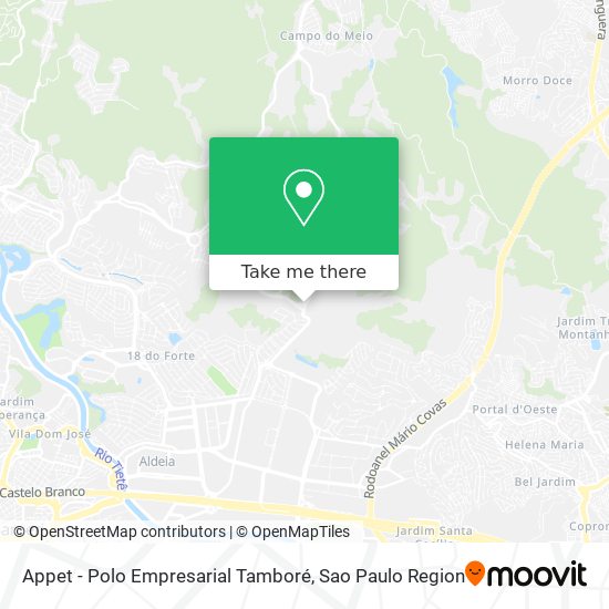 Appet - Polo Empresarial Tamboré map