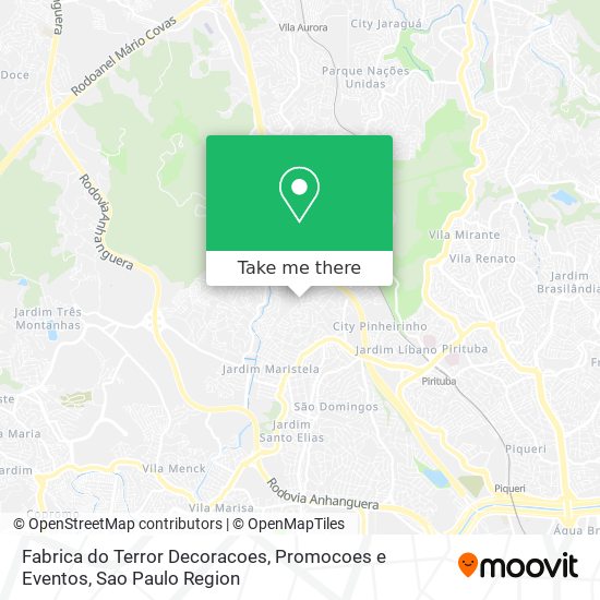 Mapa Fabrica do Terror Decoracoes, Promocoes e Eventos