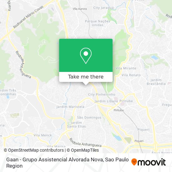Gaan - Grupo Assistencial Alvorada Nova map