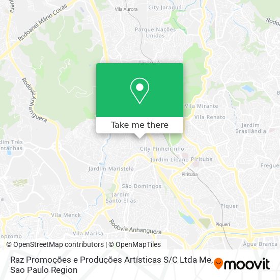 Raz Promoções e Produções Artísticas S / C Ltda Me map