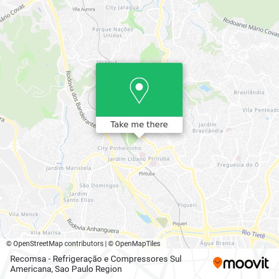 Recomsa - Refrigeração e Compressores Sul Americana map