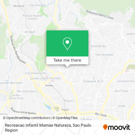 Recreacao Infantil Mamae Natureza map