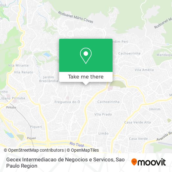 Mapa Gecex Intermediacao de Negocios e Servicos