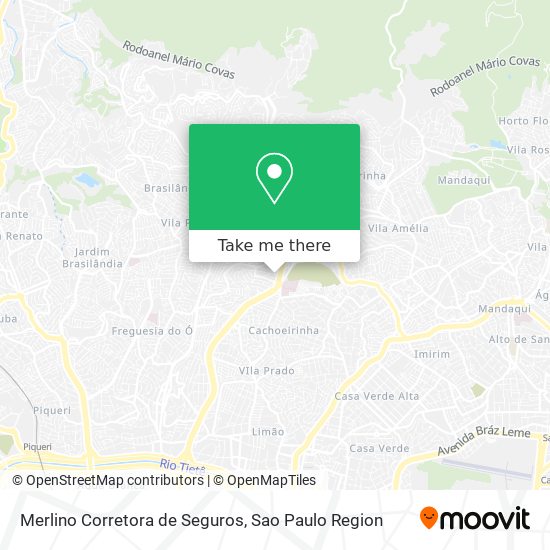 Mapa Merlino Corretora de Seguros