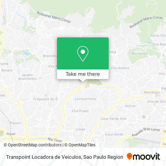 Transpoint Locadora de Veiculos map