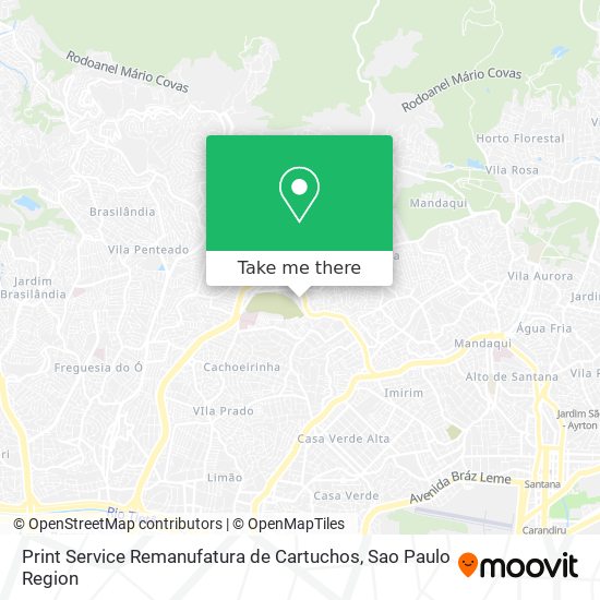 Print Service Remanufatura de Cartuchos map