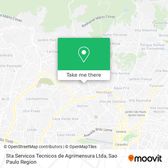 Mapa Sta Servicos Tecnicos de Agrimensura Ltda