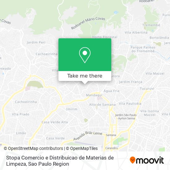 Stopa Comercio e Distribuicao de Materias de Limpeza map