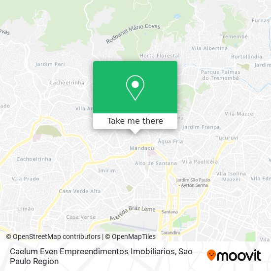 Caelum Even Empreendimentos Imobiliarios map