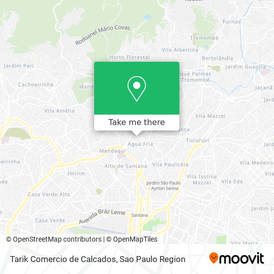 Mapa Tarik Comercio de Calcados