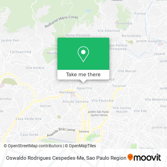 Oswaldo Rodrigues Cespedes-Me map