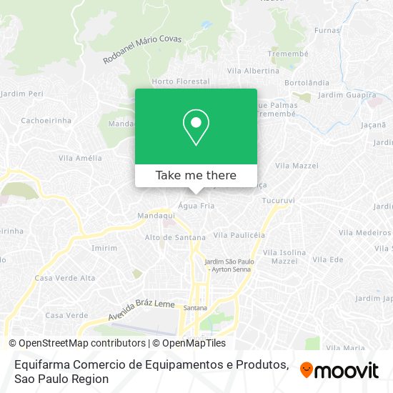 Mapa Equifarma Comercio de Equipamentos e Produtos