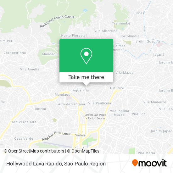 Hollywood Lava Rapido map