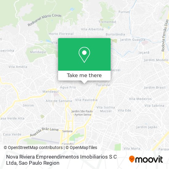 Nova Riviera Empreendimentos Imobiliarios S C Ltda map