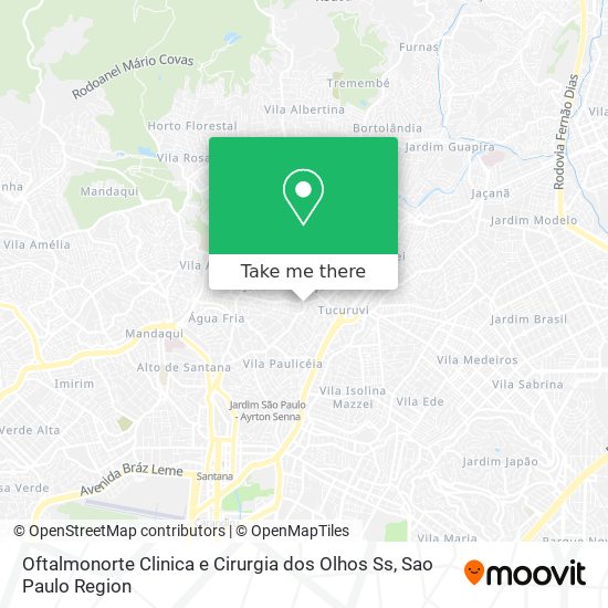 Mapa Oftalmonorte Clinica e Cirurgia dos Olhos Ss