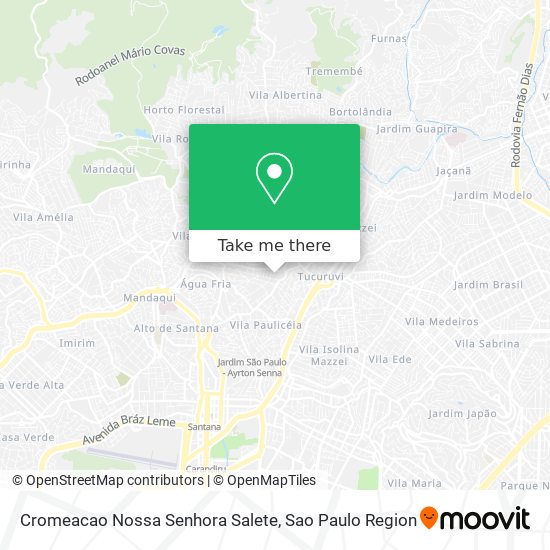 Mapa Cromeacao Nossa Senhora Salete