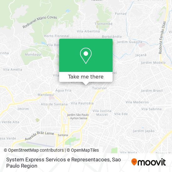 System Express Servicos e Representacoes map