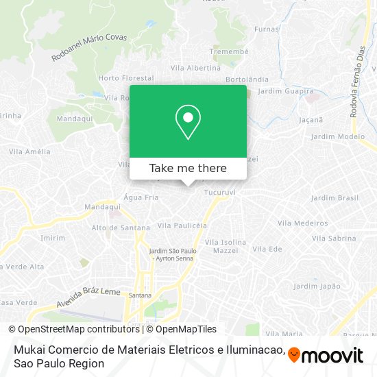 Mapa Mukai Comercio de Materiais Eletricos e Iluminacao