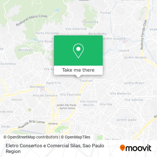 Mapa Eletro Consertos e Comercial Silas