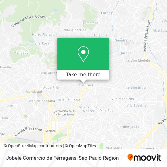 Jobele Comercio de Ferragens map