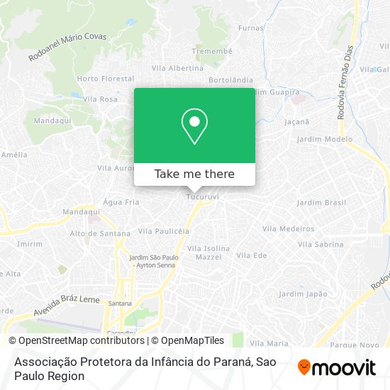 Associação Protetora da Infância do Paraná map