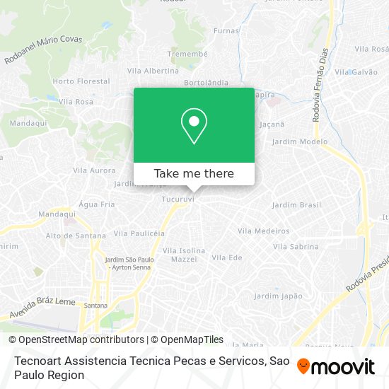 Tecnoart Assistencia Tecnica Pecas e Servicos map