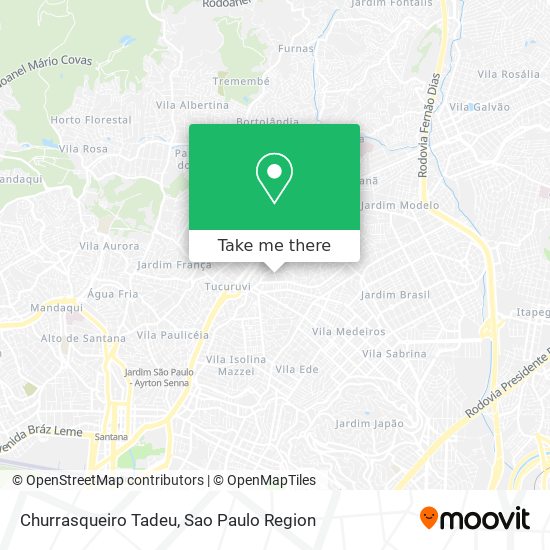 Churrasqueiro Tadeu map