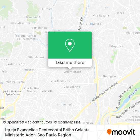 Igreja Evangelica Pentecostal Brilho Celeste Ministerio Adon map