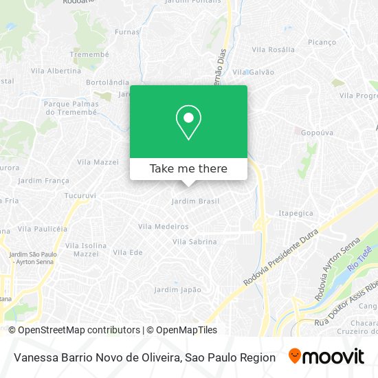 Vanessa Barrio Novo de Oliveira map