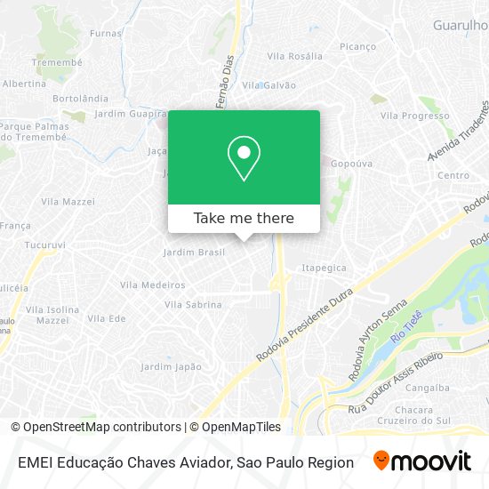 EMEI Educação Chaves Aviador map