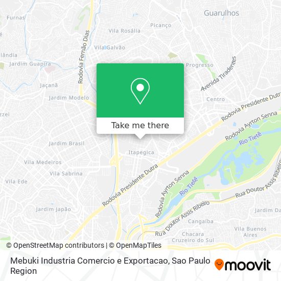 Mebuki Industria Comercio e Exportacao map