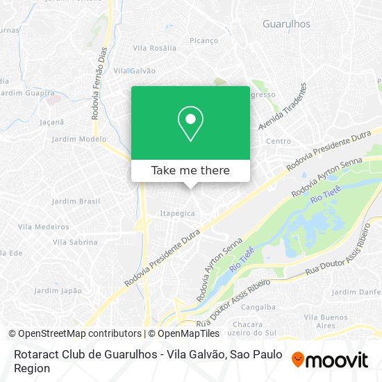 Mapa Rotaract Club de Guarulhos - Vila Galvão